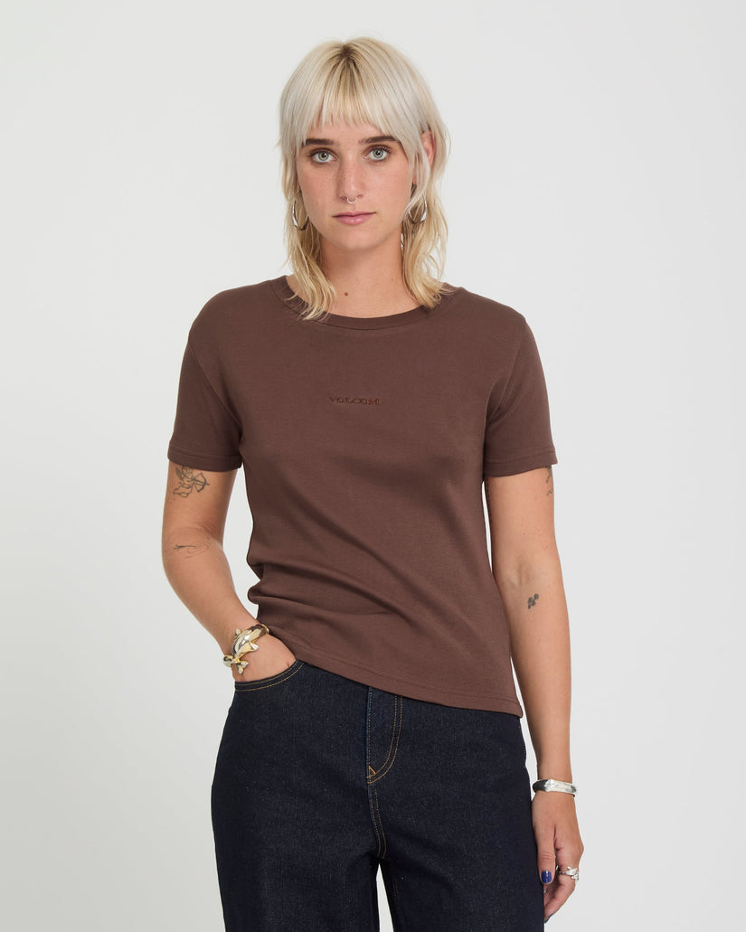 Volcom Stone Tight T-Shirt - Tobacco Brown