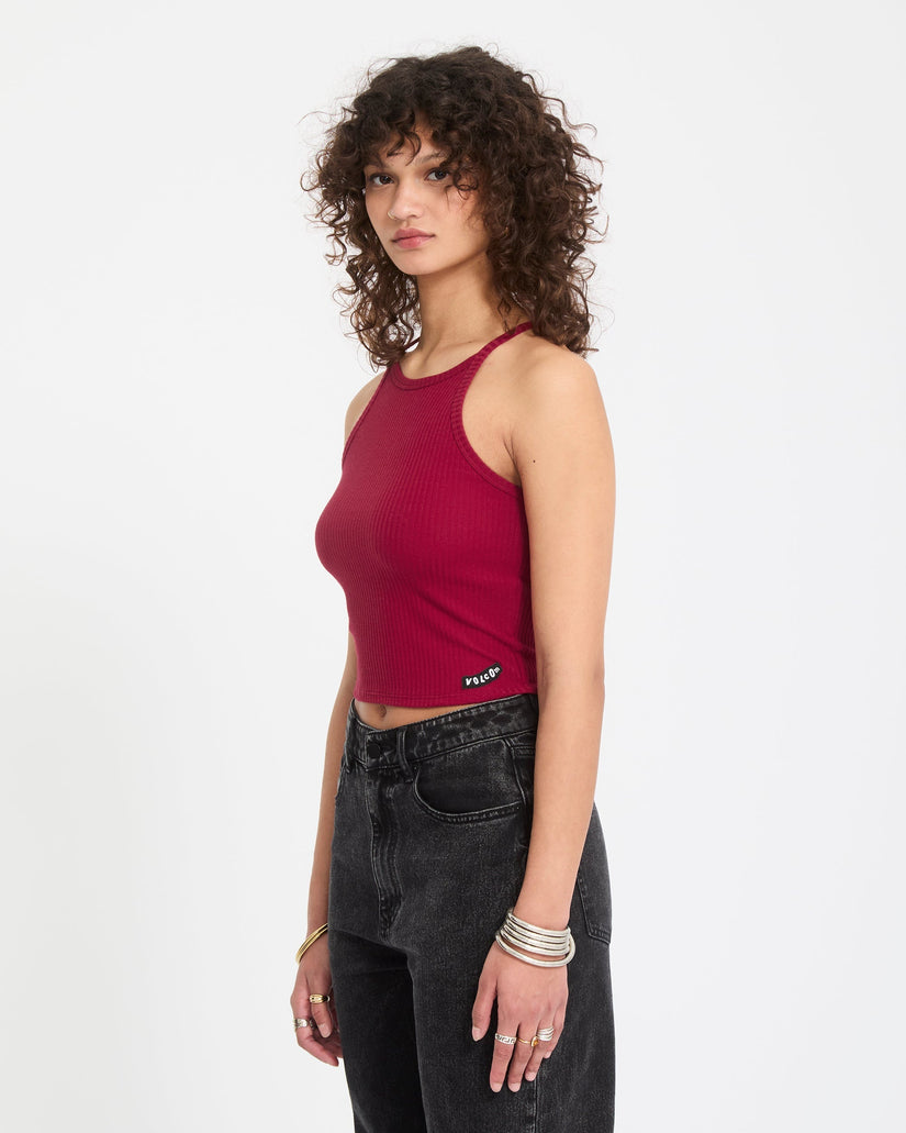 Leelee Tank Top - Deep Red