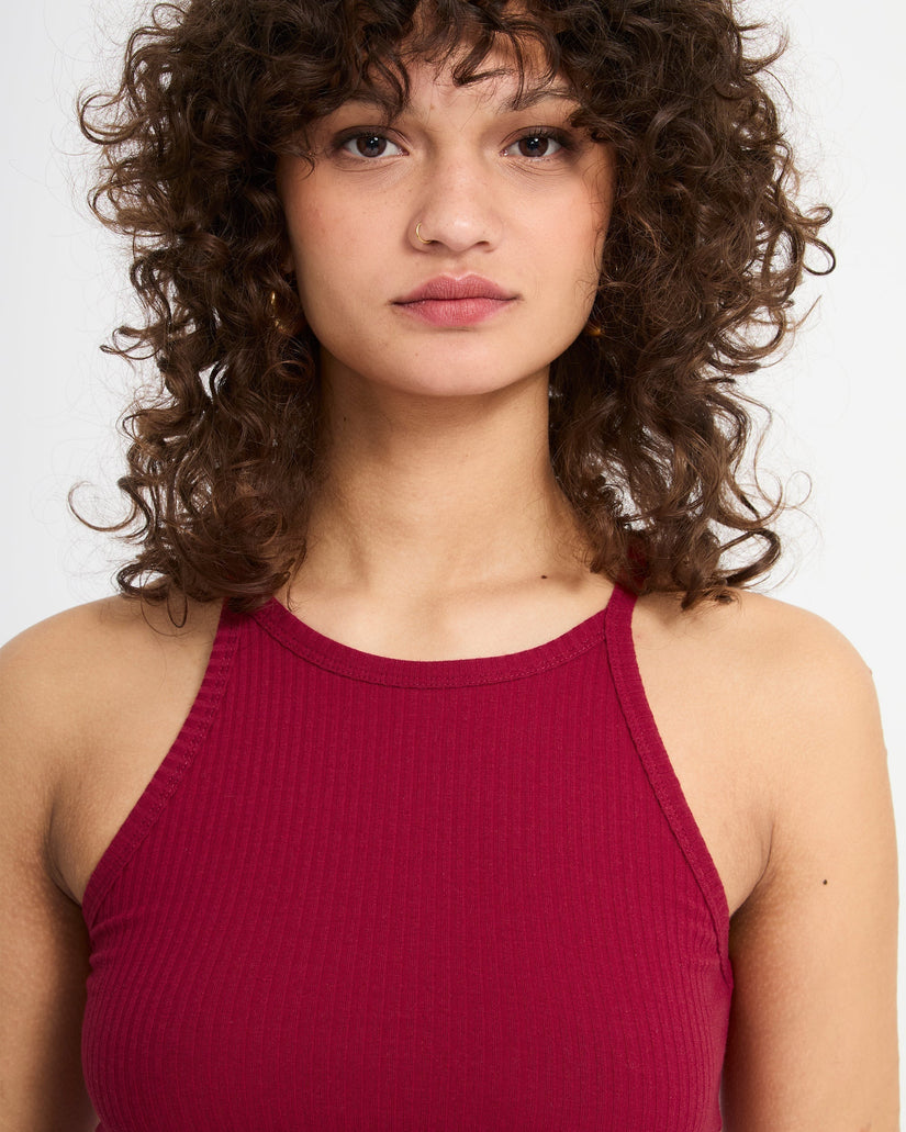 Leelee Tank Top - Deep Red