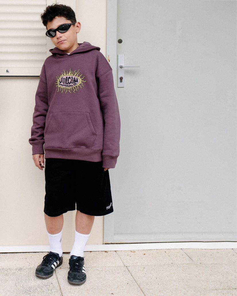 Outer Spaced Elasticated Waist Corduroy Short - Black - (KIDS)