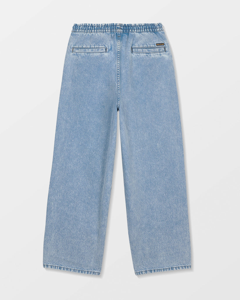 Freazy Loose Elasticated Waist Jeans - Pale Aqua - (KIDS)