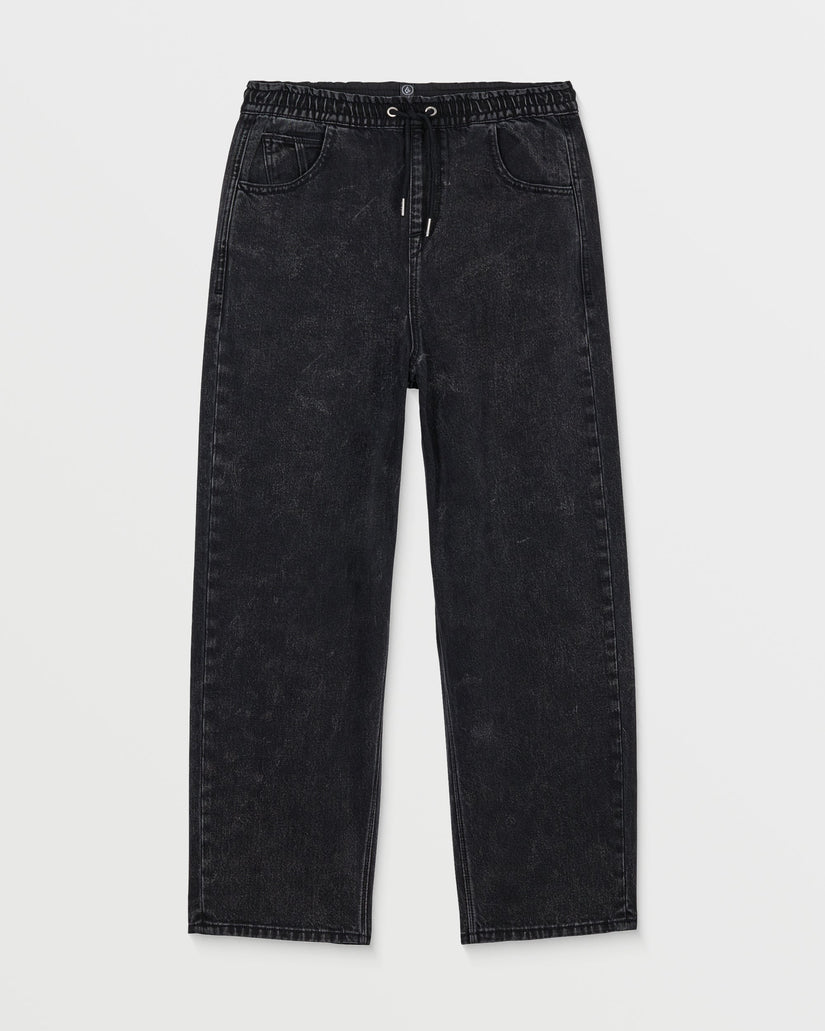 Freazy Loose Elasticated Waist Jeans - Blackity Black - (KIDS)