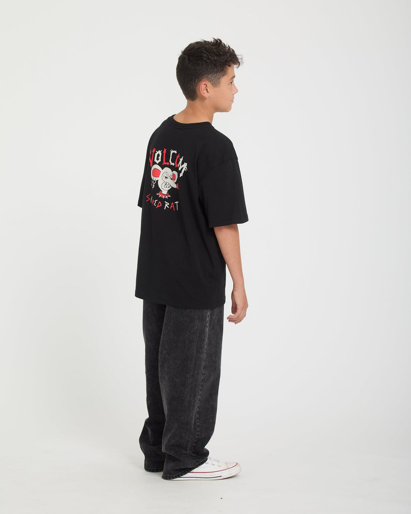Freazy Loose Elasticated Waist Jeans - Blackity Black - (KIDS)