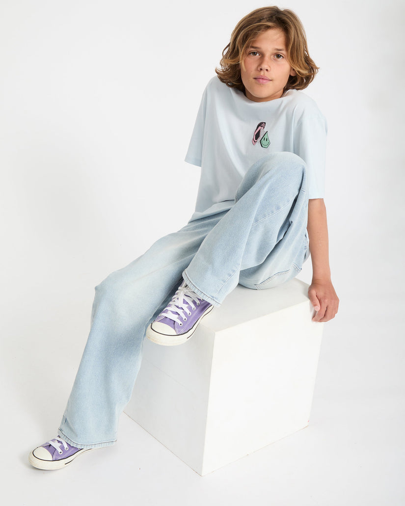 Aura T-Shirt - Light Blue Acid - (KIDS)