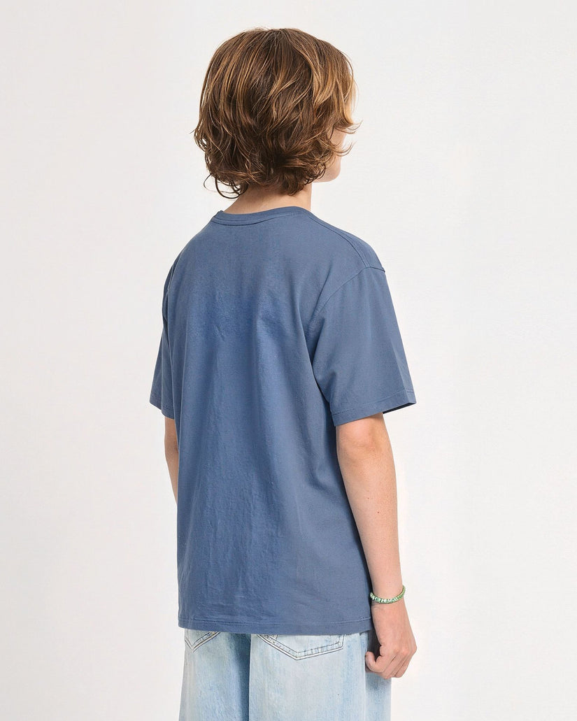 Stone Blanks T-Shirt - Storm Blue - (KIDS)