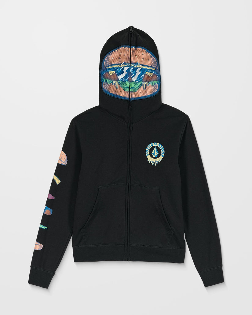 Burgstone Full Zip Up Hoodie - Black - (KINDER)