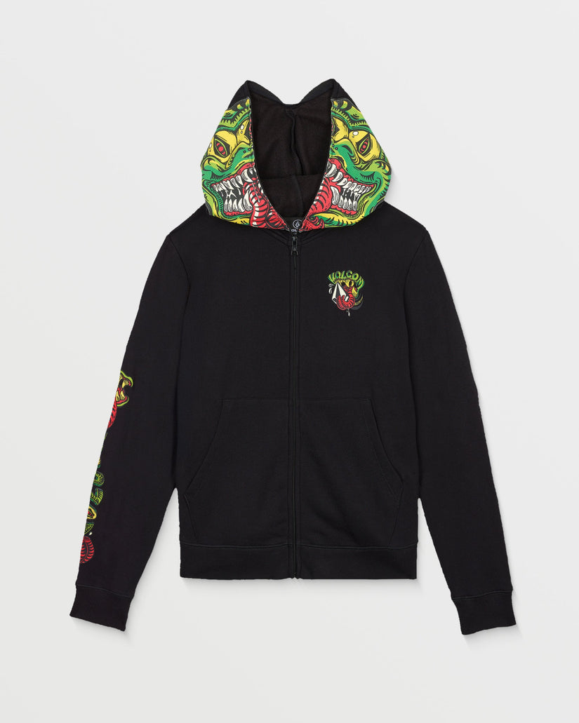 Snaky Full Zip Hoodie - Black - (KIDS)