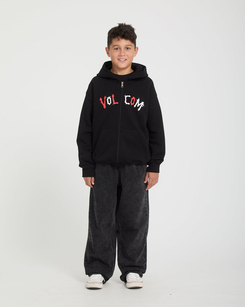 Ozzy Fleece Zip Hoodie - Black - (KIDS)