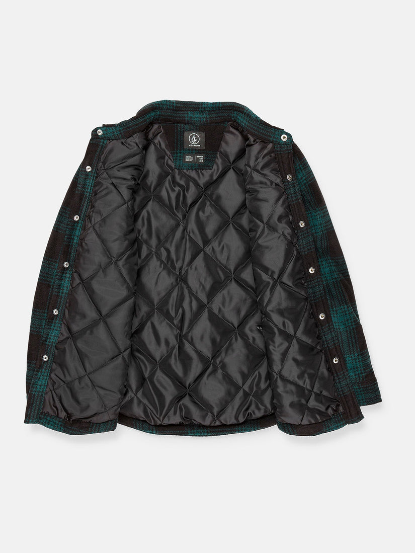 Bowered Fleece Überhemd - Evergreen  - (KINDER)