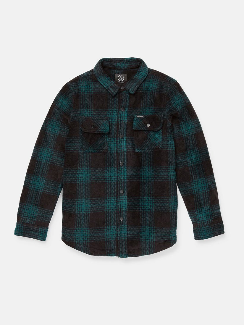 Bowered Fleece Überhemd - Evergreen  - (KINDER)
