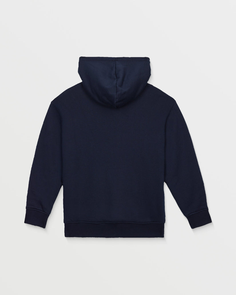 Single Stone Lined Zip Hoodie - Marine - (KIDS)