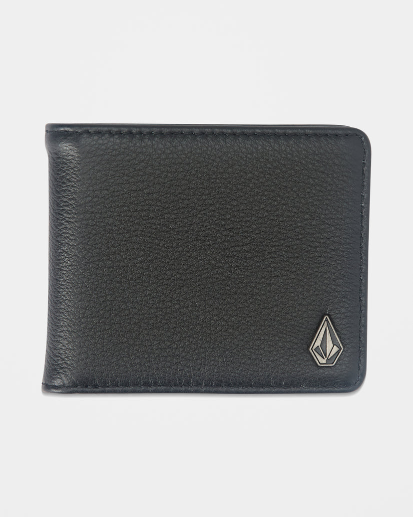 Single Stone Leder-Geldbörse - Black