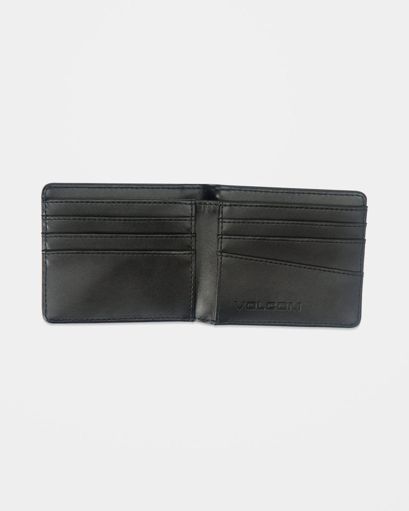 Single Stone Leder-Geldbörse - Black