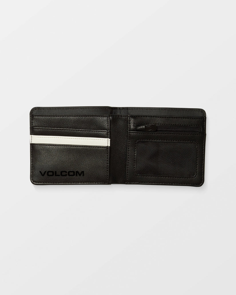 Slim Stone Small Wallet - Black