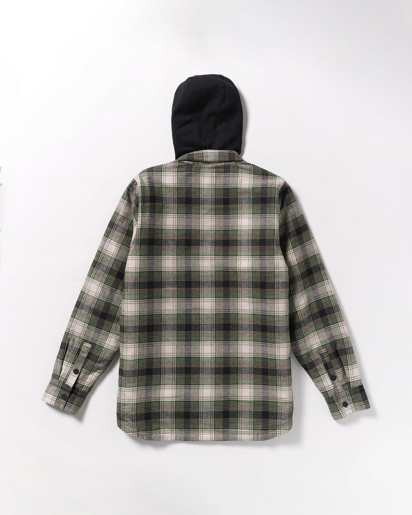 Kenson Insulated Flannel Jacke - Black Green