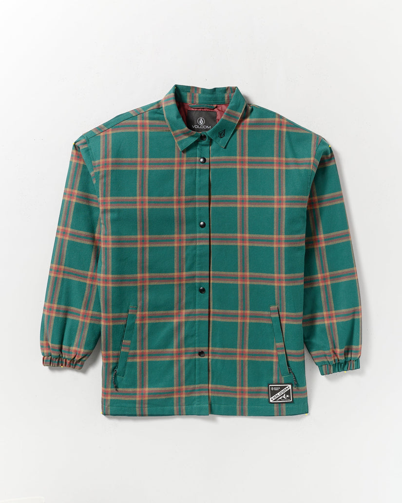 Insulated Riding Flannel Jacke - Atlantic Deep