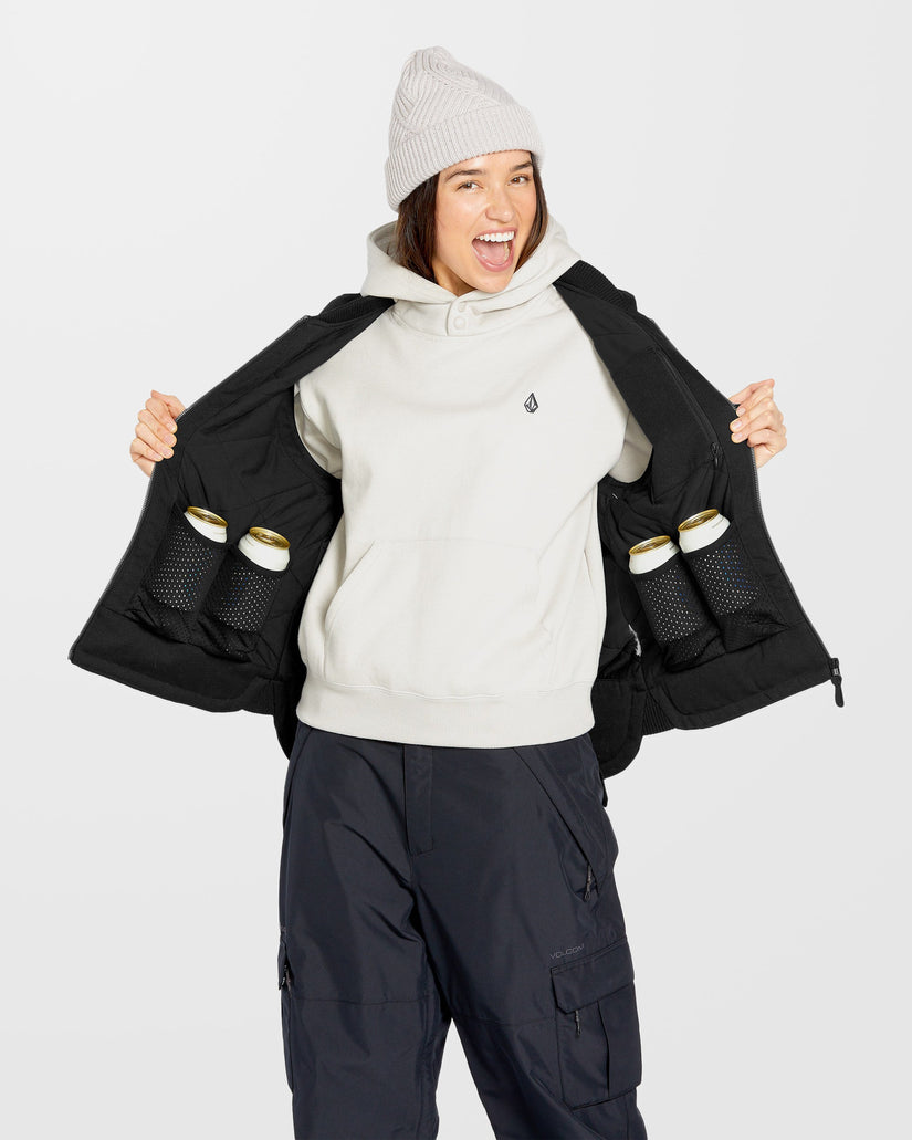 Stone Castine Puff Vest - Black