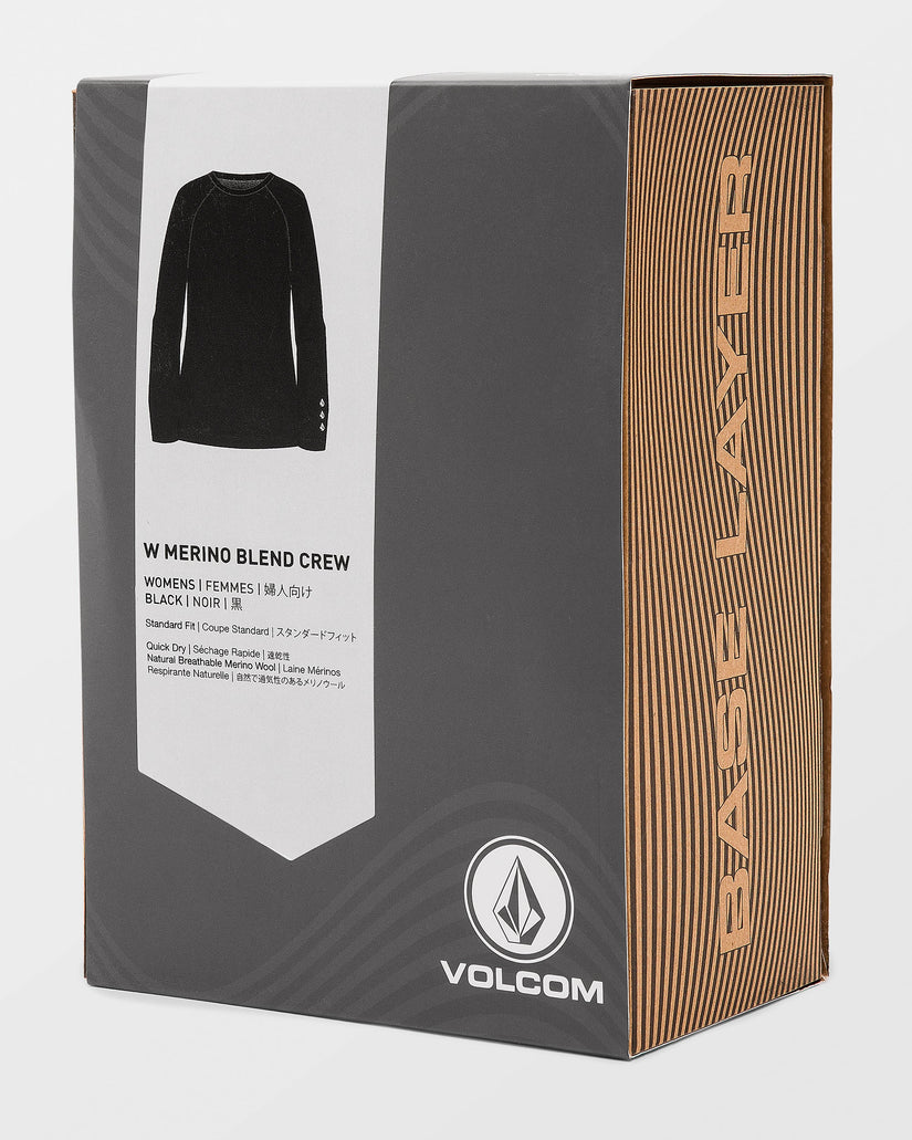 W Merino Blend Basisschicht-Shirt - Black