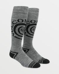 Spiral Over-The-Calf Socken - Heather Grey