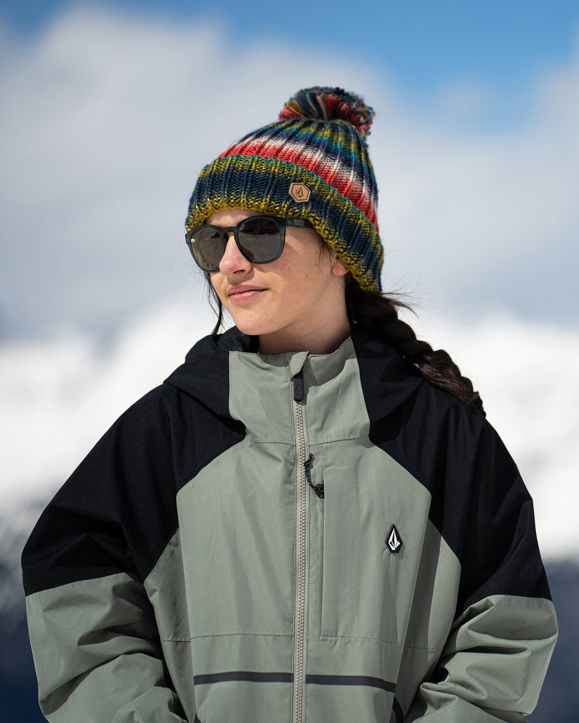 V.Co Lyra Bobble Beanie - Lichen Green