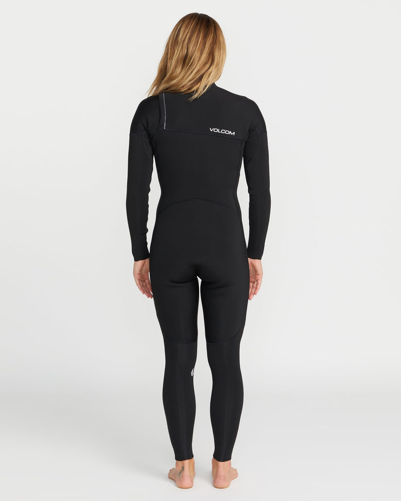 4/3Mm Chest Zip Neoprenanzug - Black