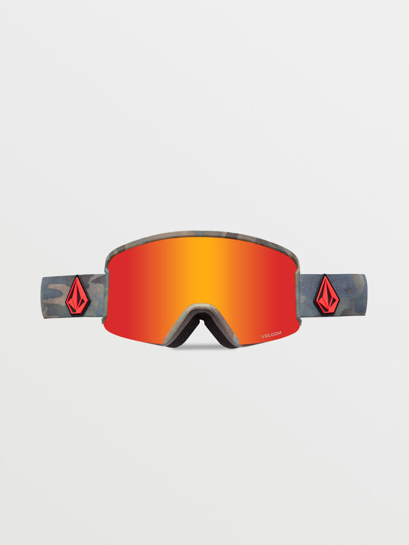 Garden Cloudwash Camo Goggle (+ Bonus Lens - Yellow) - RED CHROME (VG0123506_RDCH) [B]