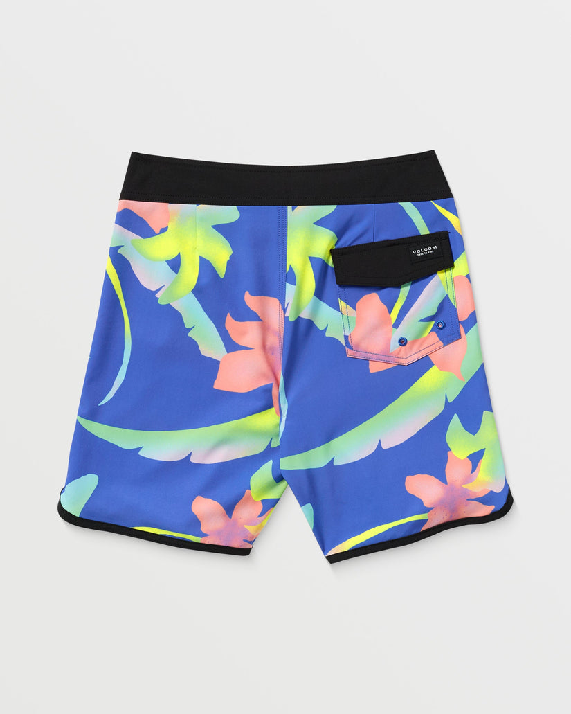 Mod Infuse Scallop Boardshorts - ELECTRIC BLUE - (KINDER)