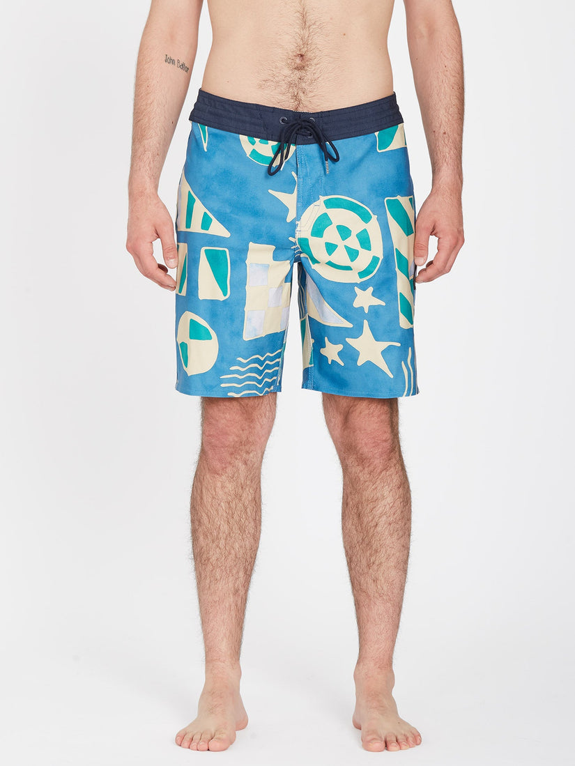 Geo Stoney 19" Boardshort - AGED INDIGO (A0812308_AIN) [F]