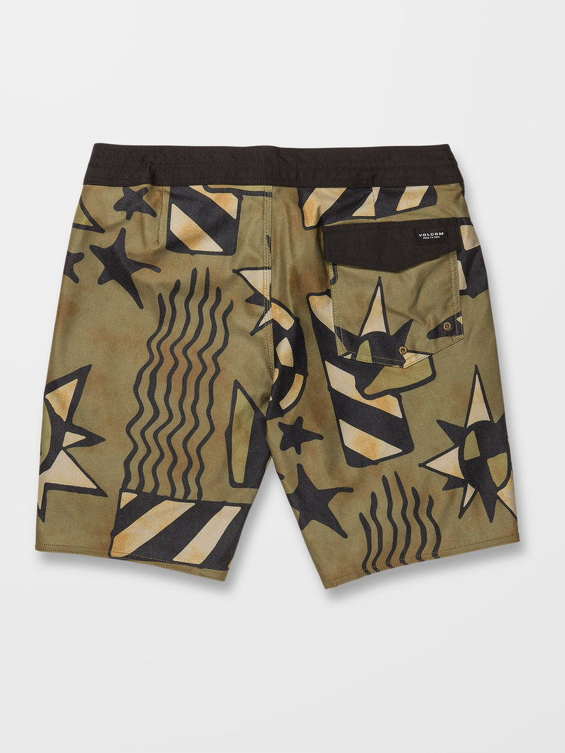 Geo Stoney 19" Boardshort - SERVICE GREEN (A0812308_SVG) [2]