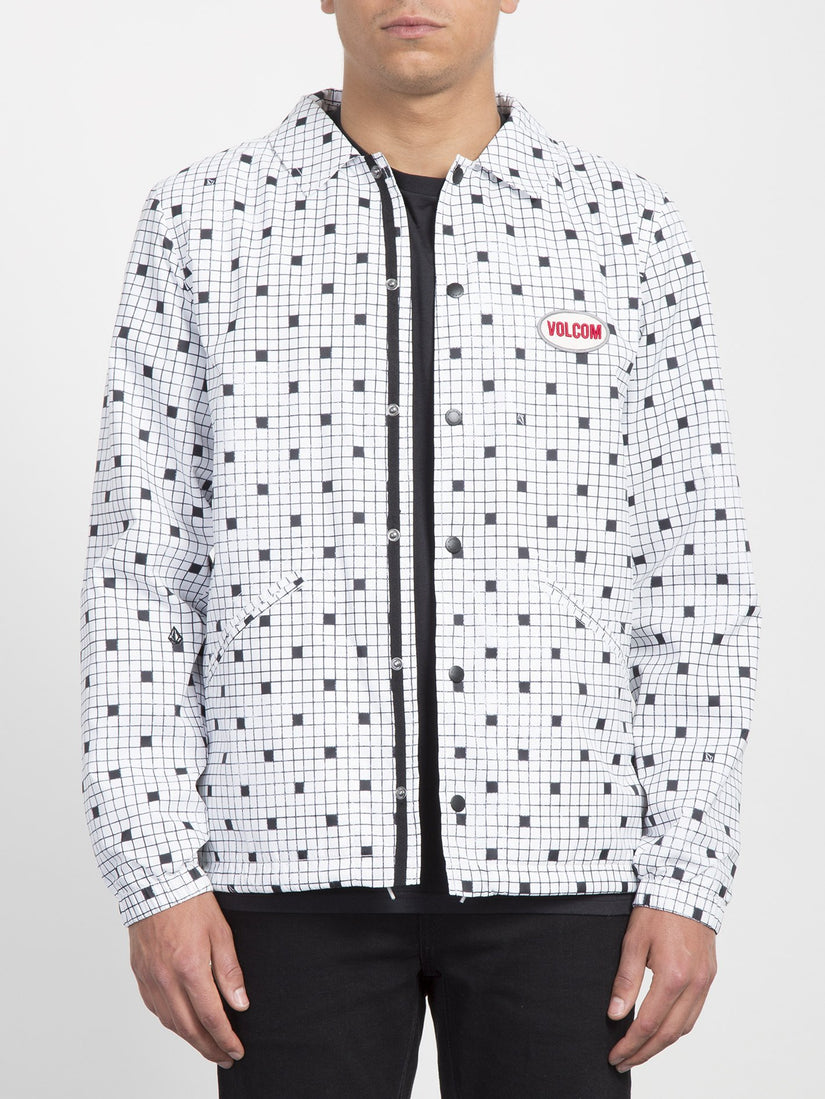 Brews Coach Jacket  - White Print