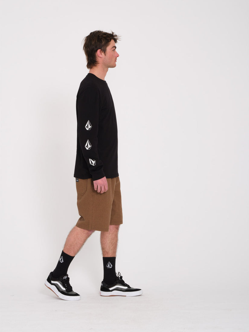 Iconic Stone T-shirt - BLACK