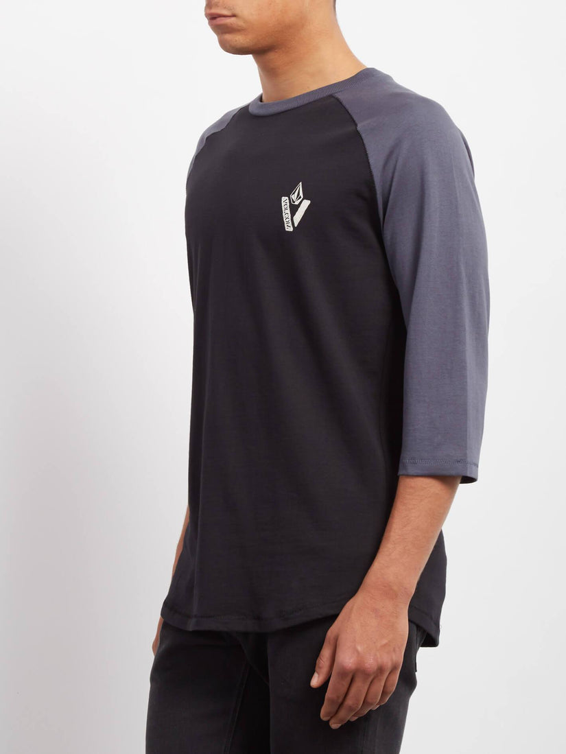 Cutout 3/4 T-shirt - Midnight Blue