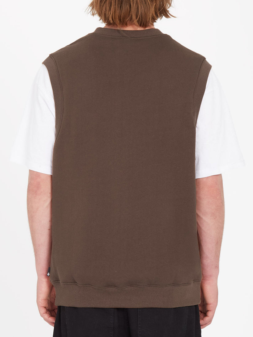 Sleeveless Sweatshirt - BURRO BROWN (A4612306_BRR) [B]
