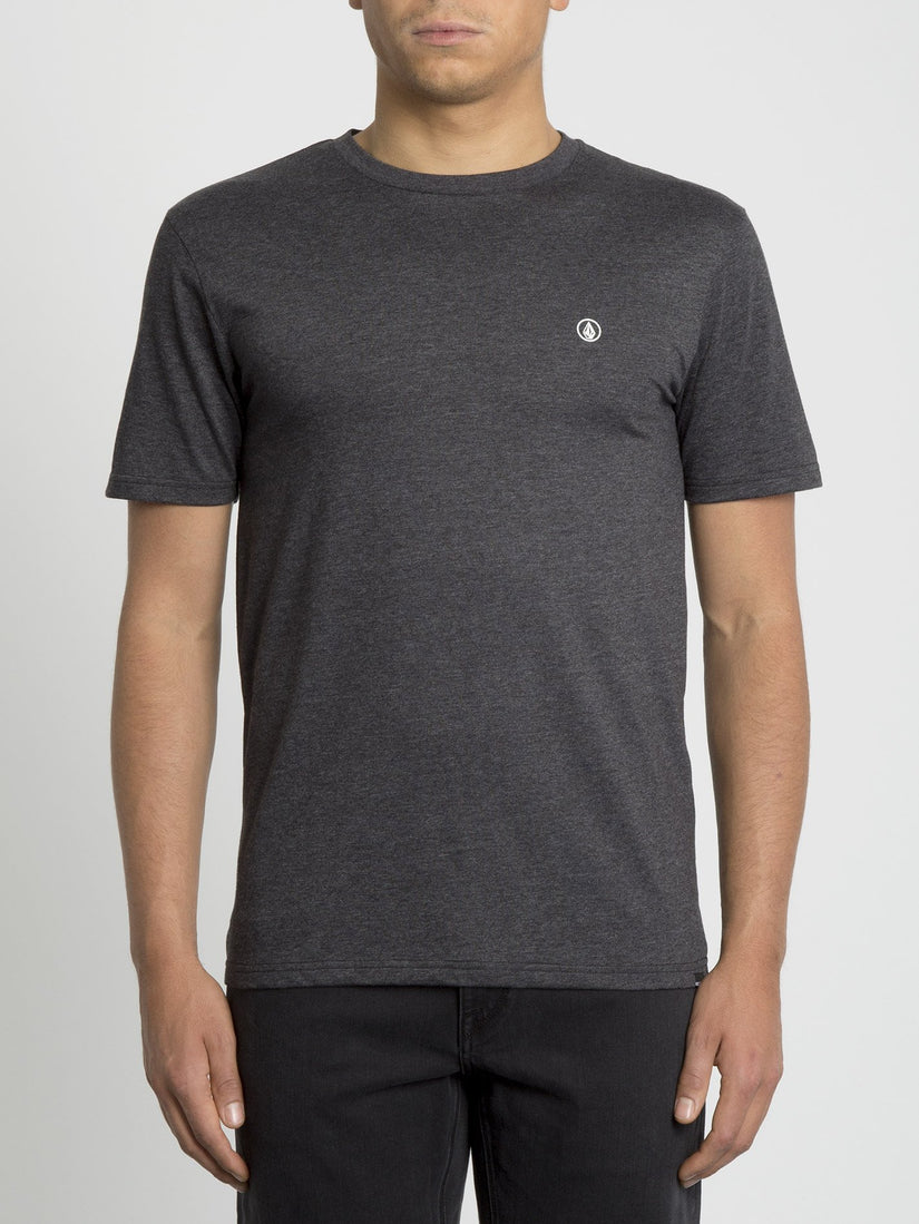Circle Stone T-shirt - Heather Black (A5731950_HBK) [F]