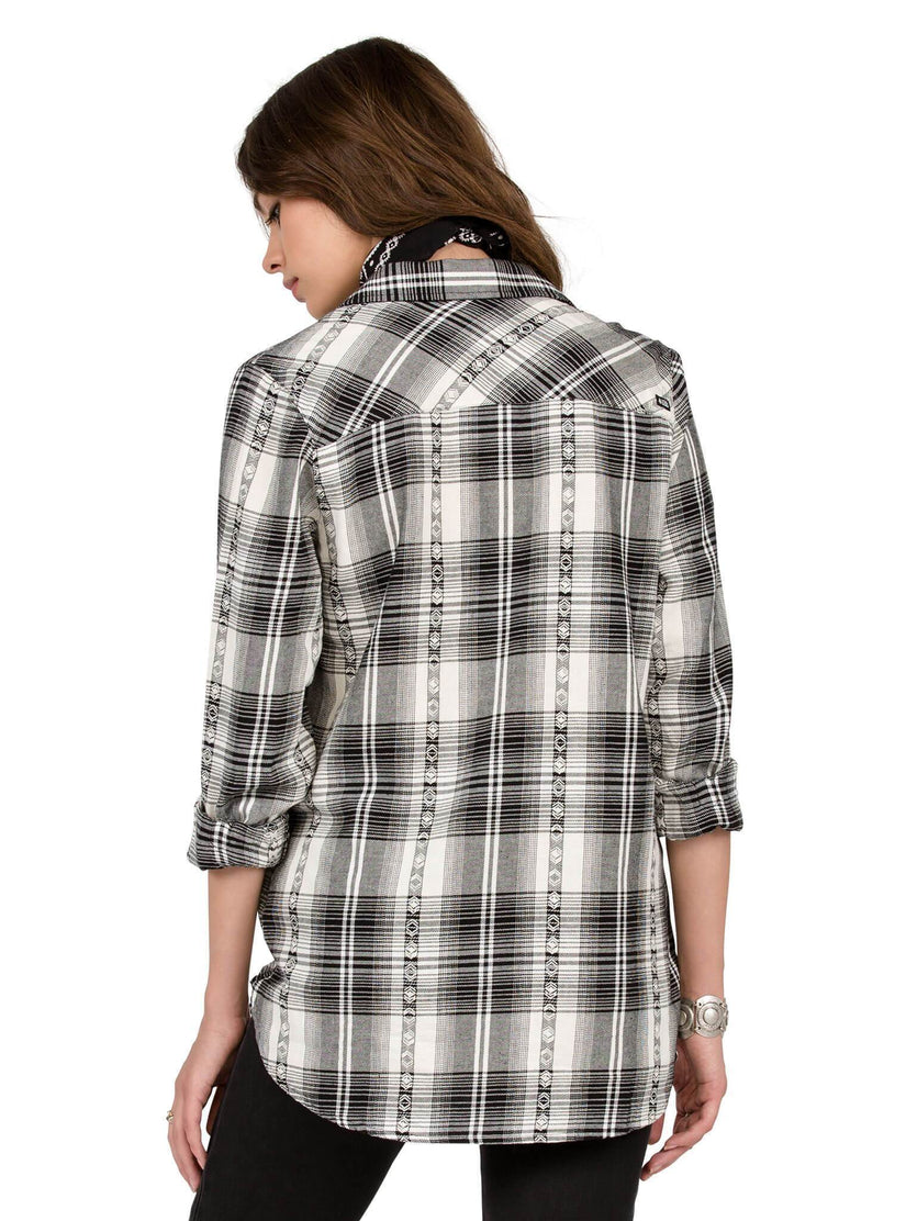 Sano Dayz Long Sleeve Flannel - Black