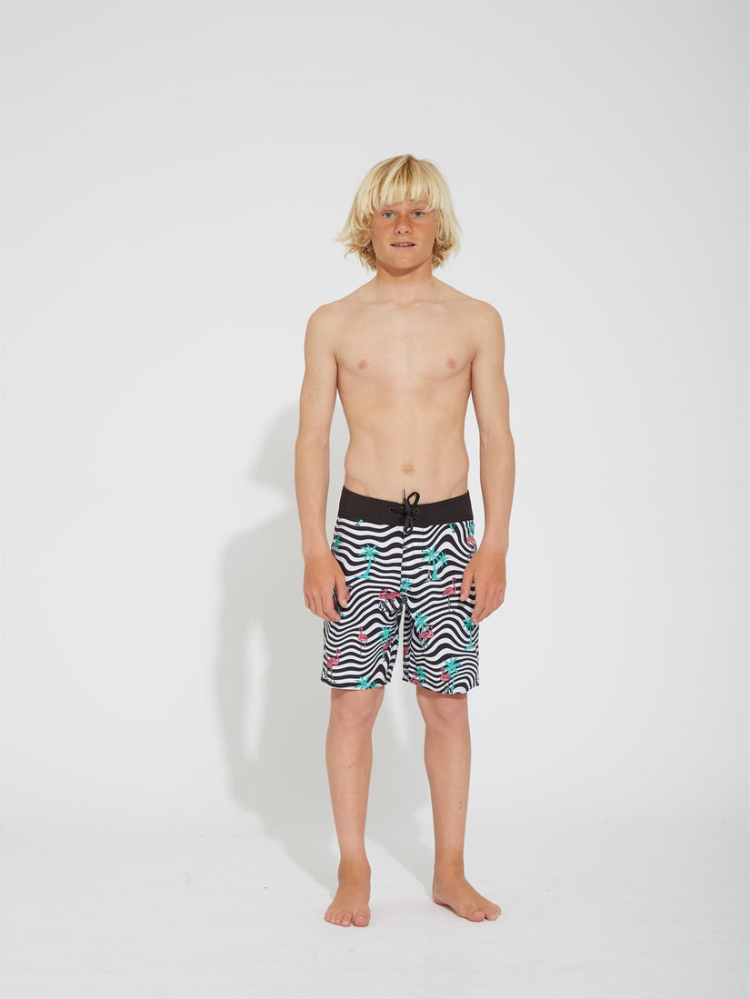 Flamingbros Mod 16" Boardshort - WHITE - (KIDS) (C0812335_WHT) [F]