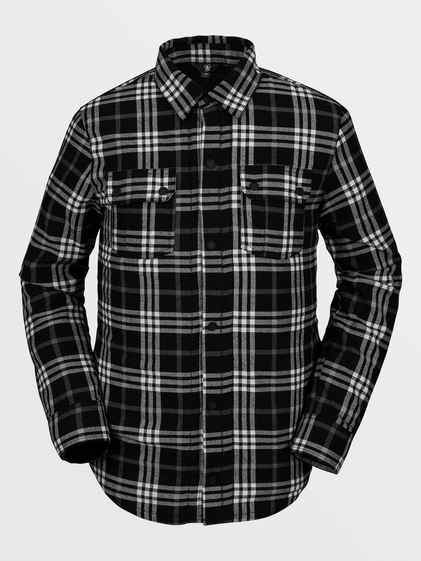 SHERPA FLANNEL JACKET (G1552100_BLK) [F]
