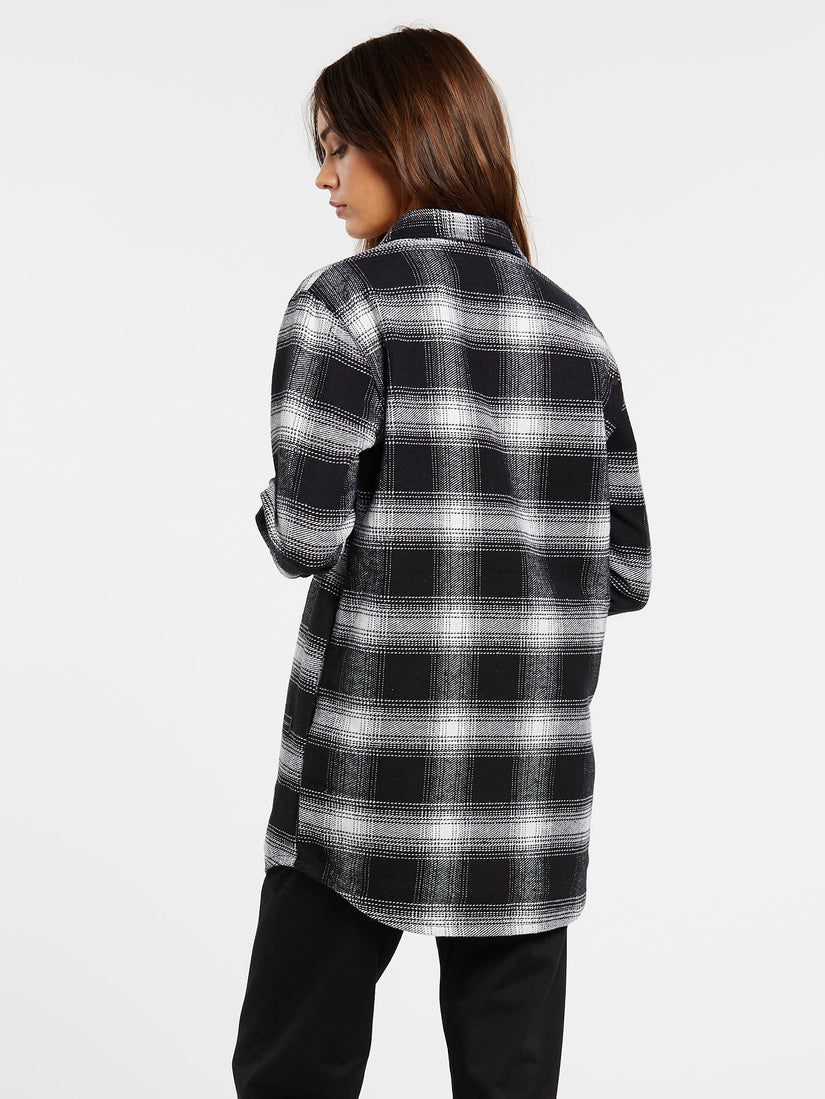 JENNY FLANNEL JACKET (H1552103_BLK) [B]