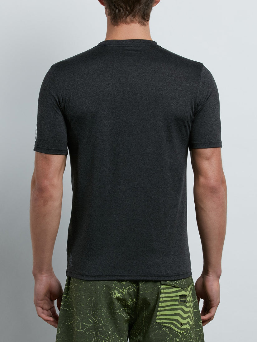Lido Heather Short Sleeve Rashguard - Charcoal Heather