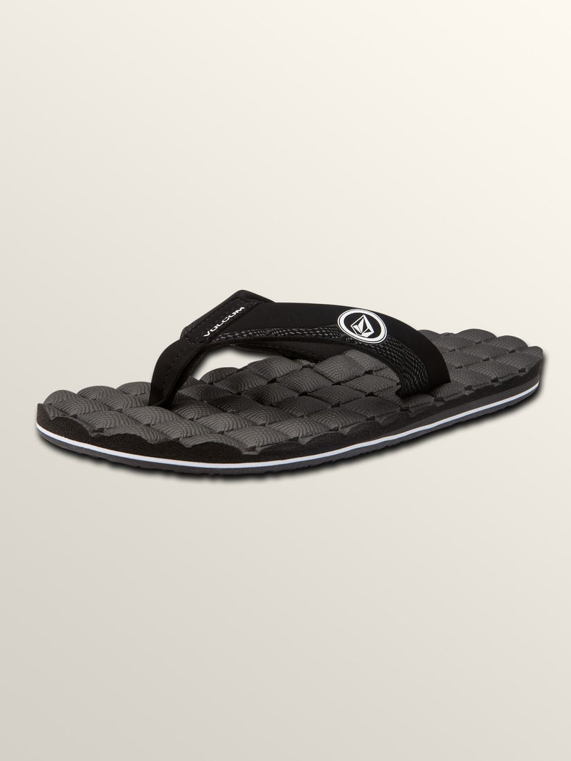 Recliner Sandals - Black White