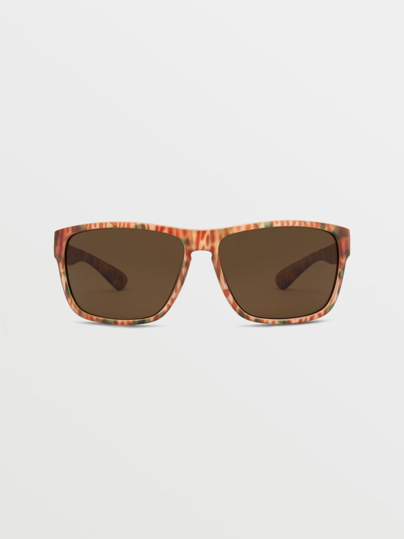 Baloney Matte Geo Sunglasses (Bronze Lens) - MEGA ORANGE (VE00104903_MGO) [F]
