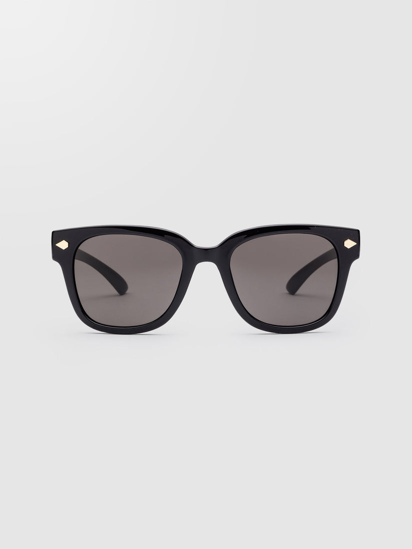Freestyle Gloss Black Sunglasses (Gray Lens) - GRAY