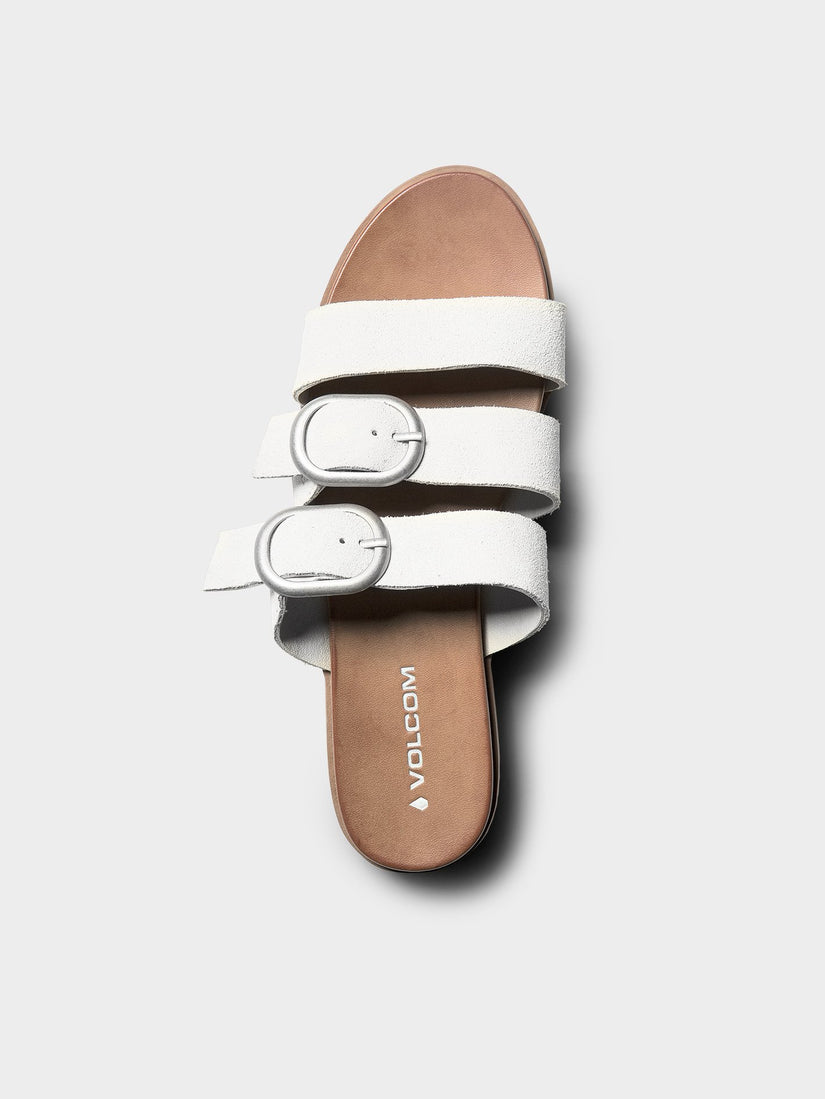Buckle Up Sandals  - Bone